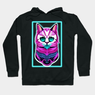 The neon of cat Hoodie